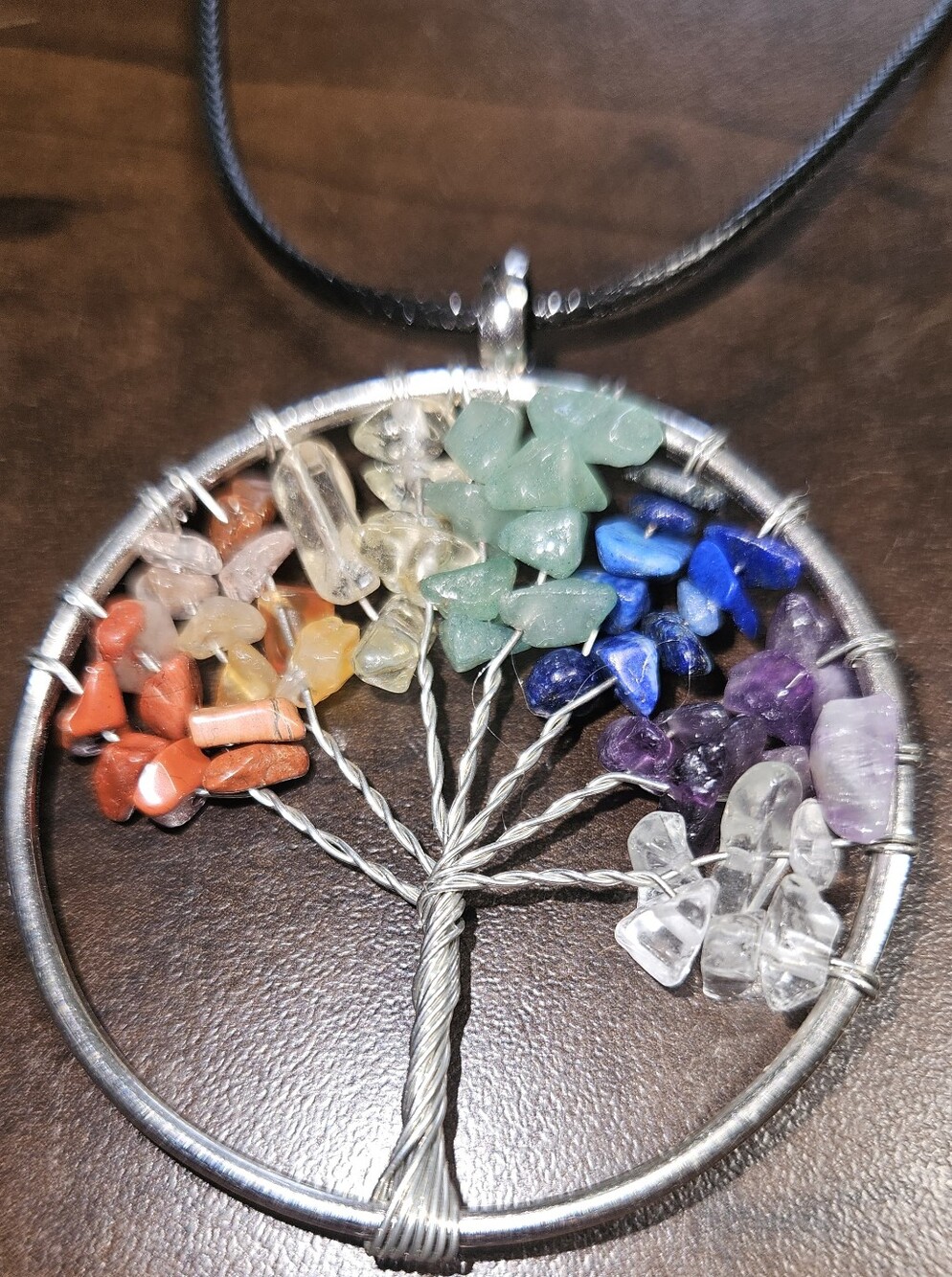 2" Chakra Tree of Life Pendant Necklace